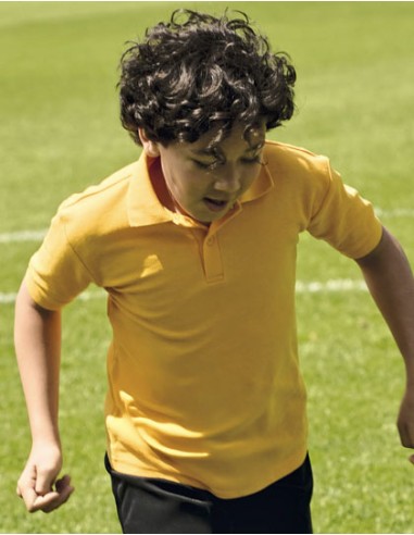 RUS-0R539B0-Kids Classic Polycotton Polo